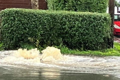 Overflowing drains